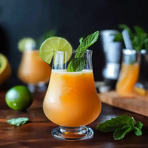 Cantaloupe Lime Agua Fresca
