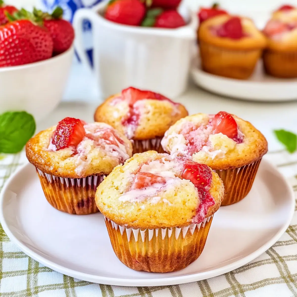 Strawberry Cream Cheese Muffins