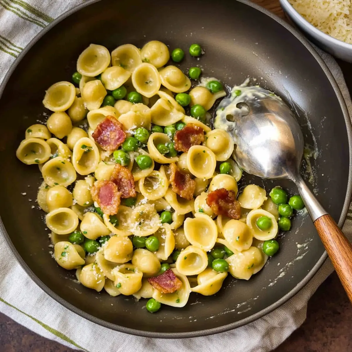 Pasta with Pancetta and Peas