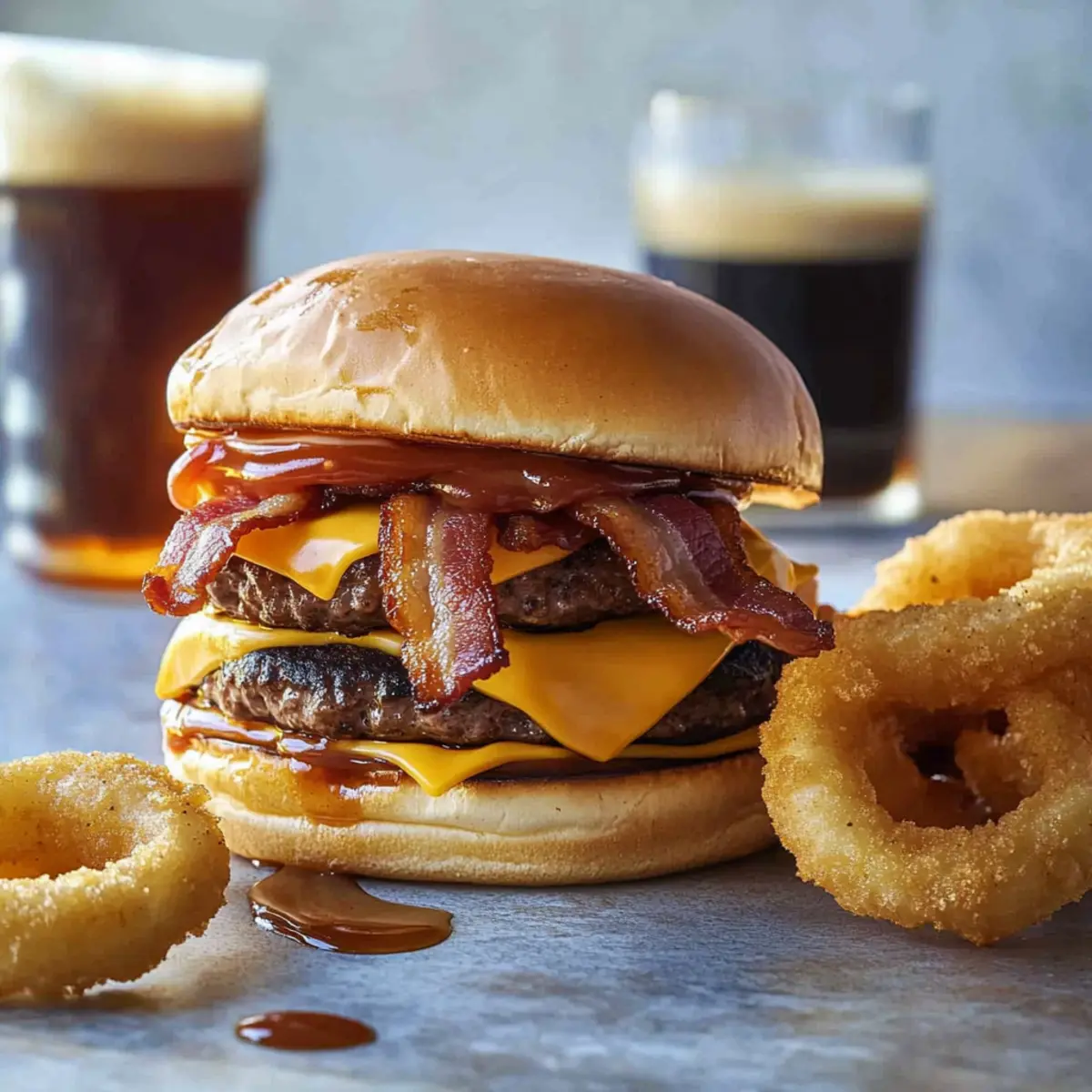 Bacon Western Double Cheeseburger