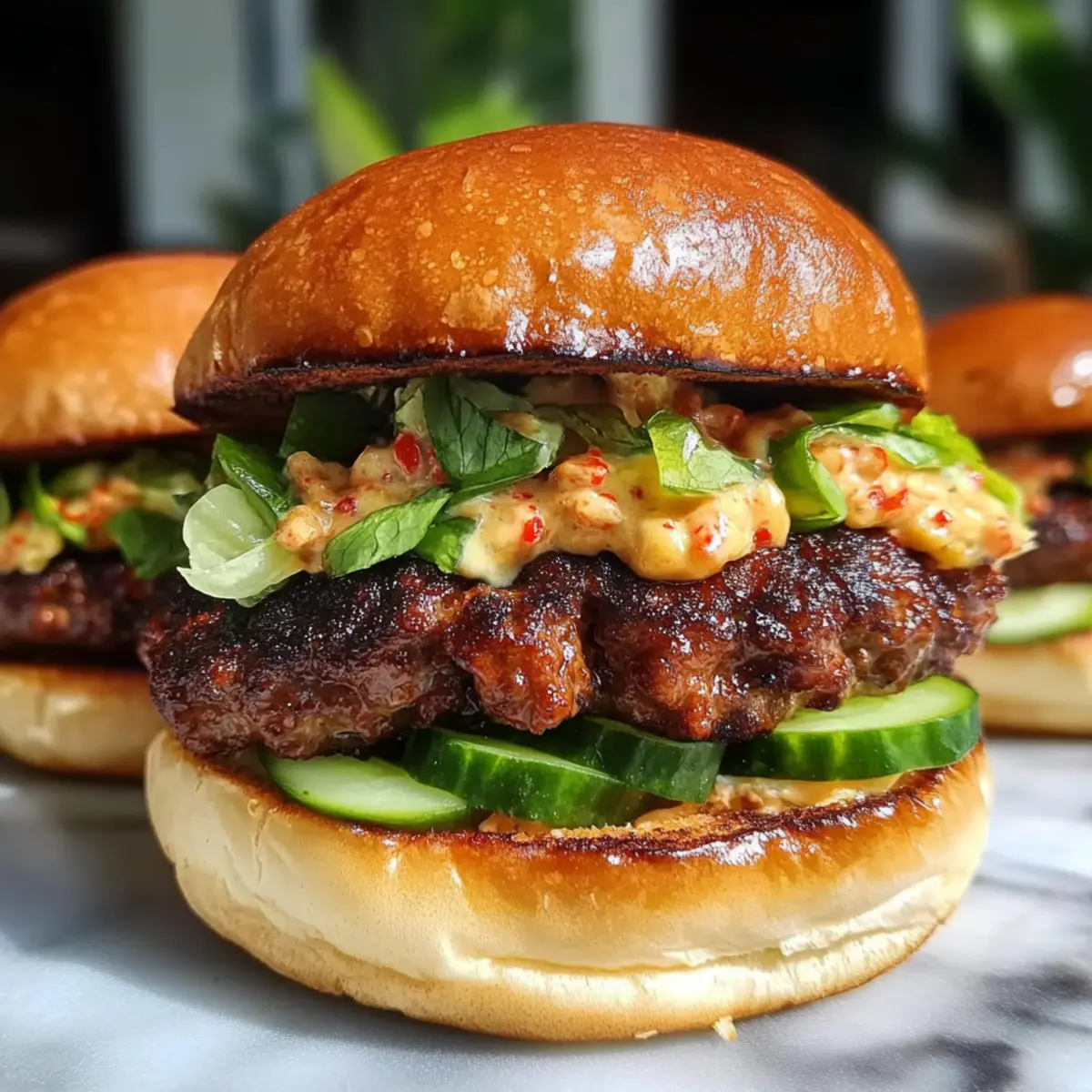 BBQ Bulgogi Beef Burgers