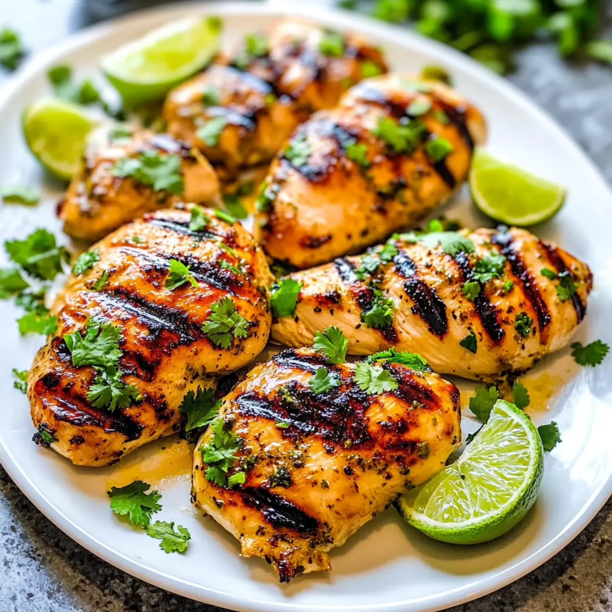 Grilled Lime Cilantro Chicken