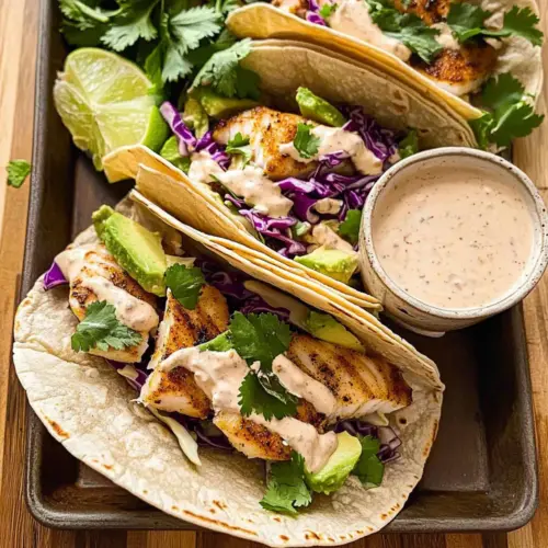 Baked Mahi Mahi Taco