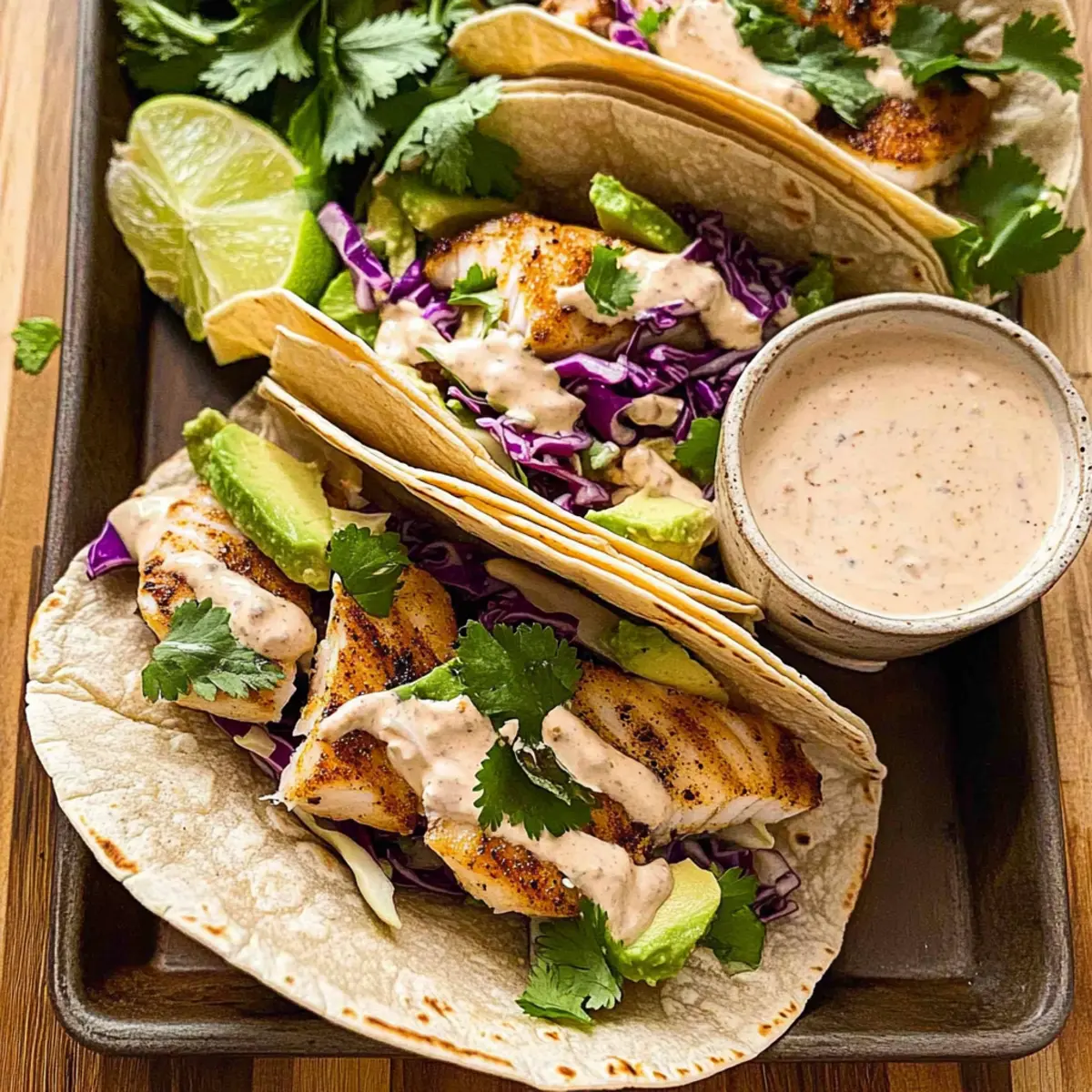 Baked Mahi Mahi Taco