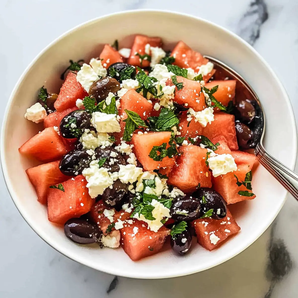 Watermelon Olive Salad