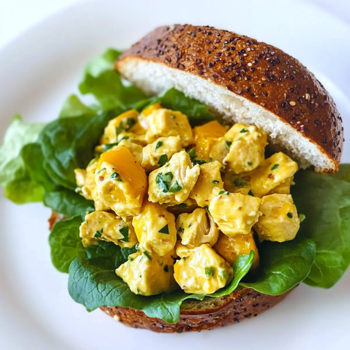 Mango Chicken Salad Sandwich