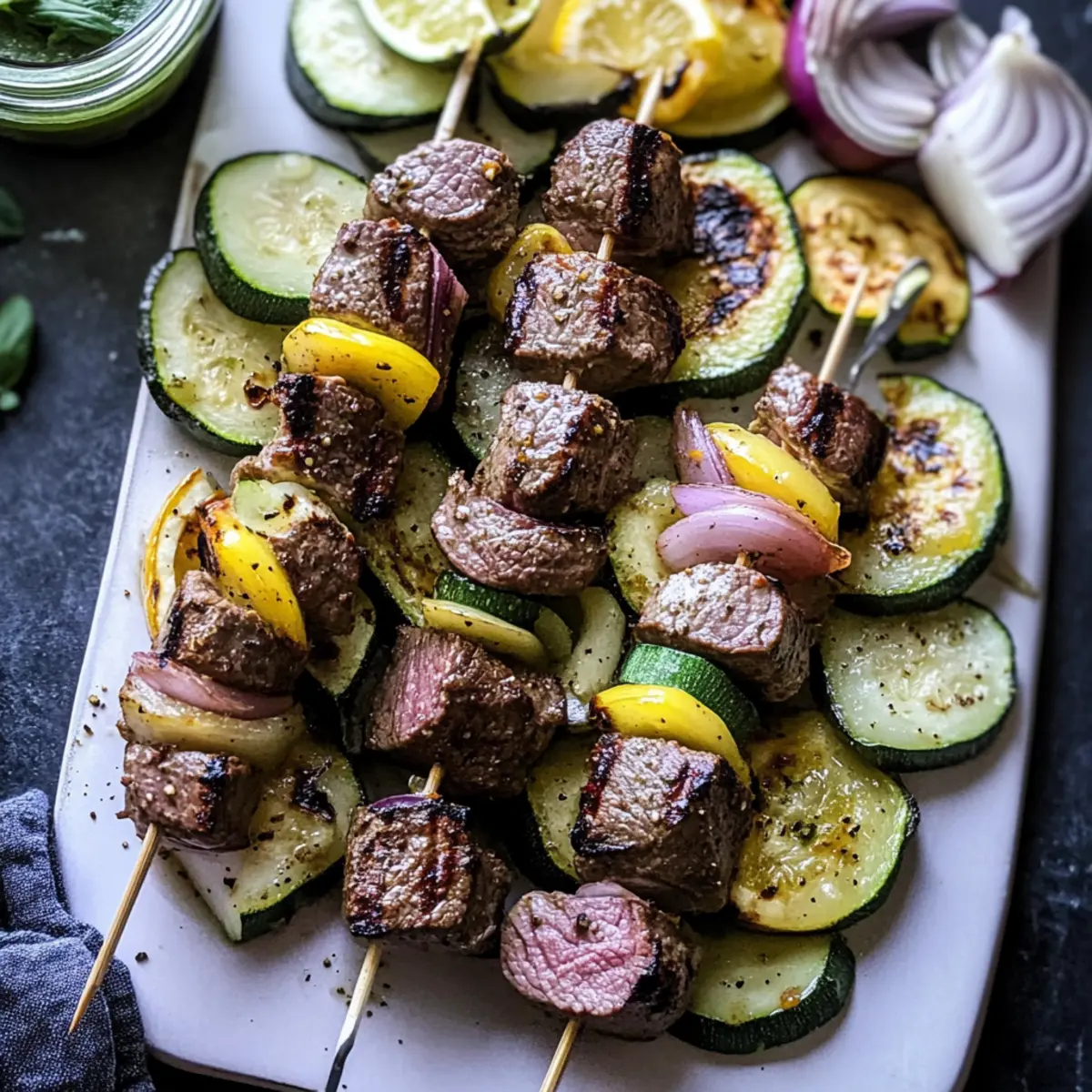 Grilled Citrus Lamb Skewers
