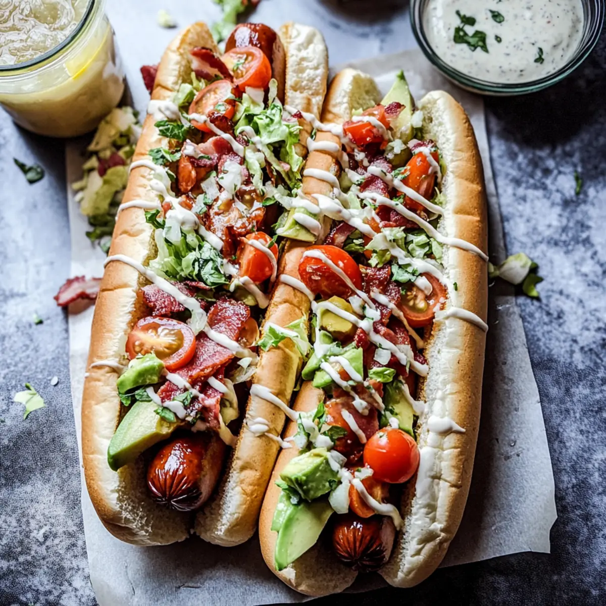 Easy Cobb Style Hot Dogs