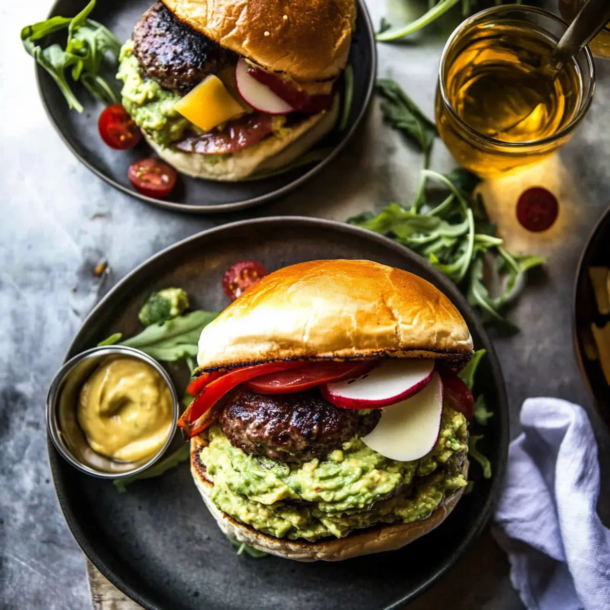 Summer Garden Guacamole Burger