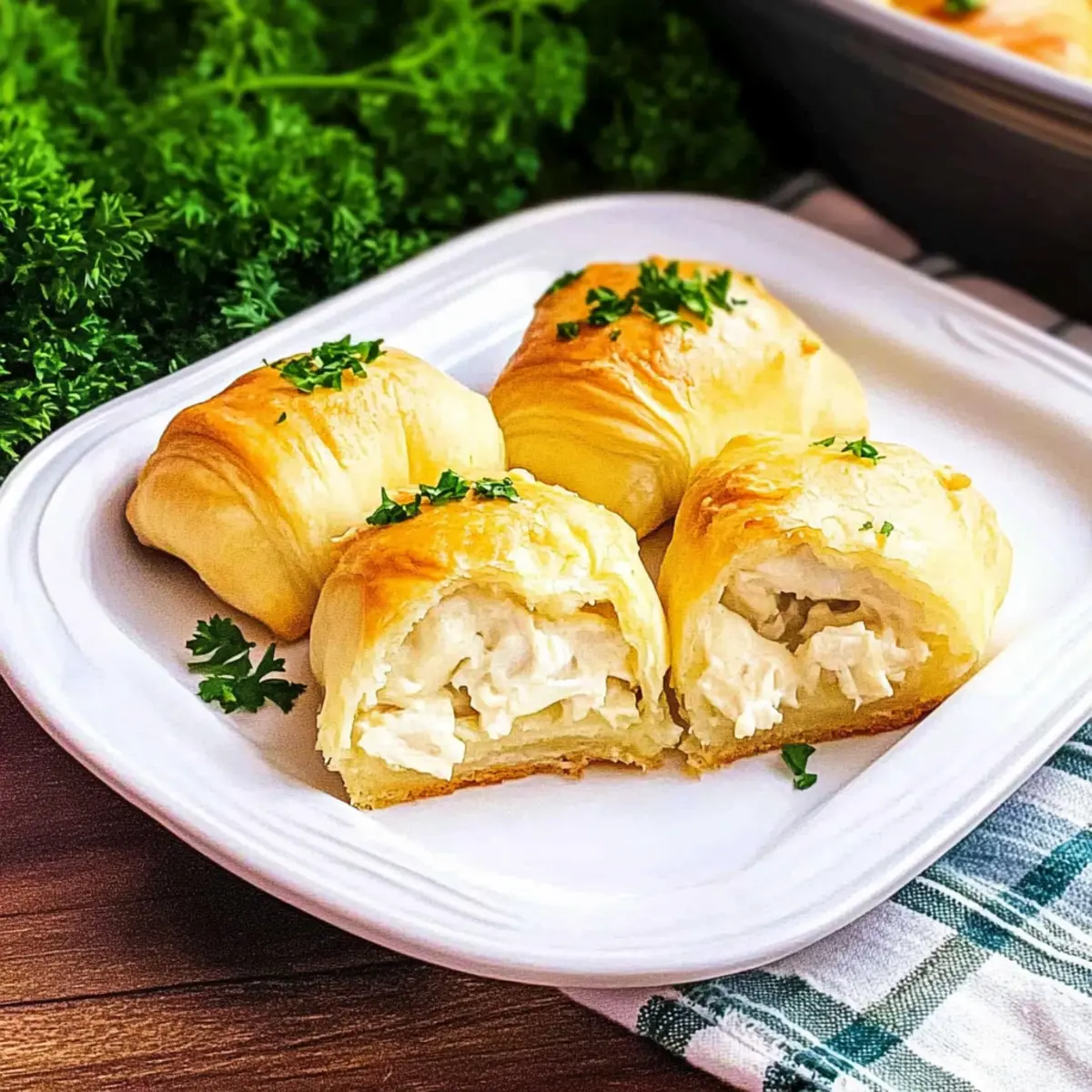 Chicken Stuffed Crescent Rolls