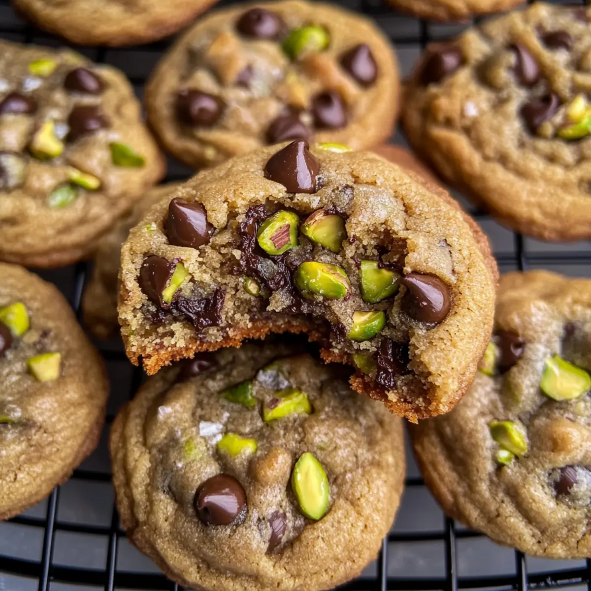 Pistachio Chocolate Chip Cookies