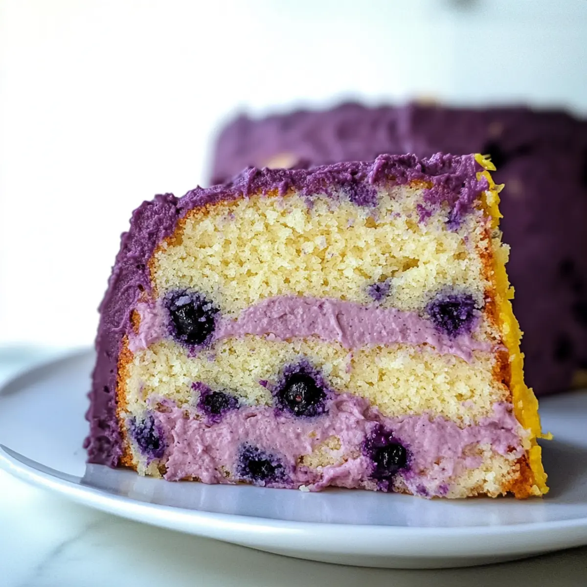 Lemon Blueberry Mascarpone Cake
