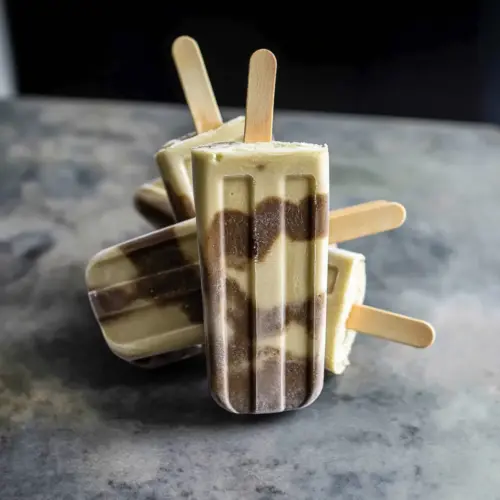 Vanilla and Chocolate Protein Popsicles