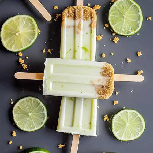 Sweetened Key Lime Pie Popsicles