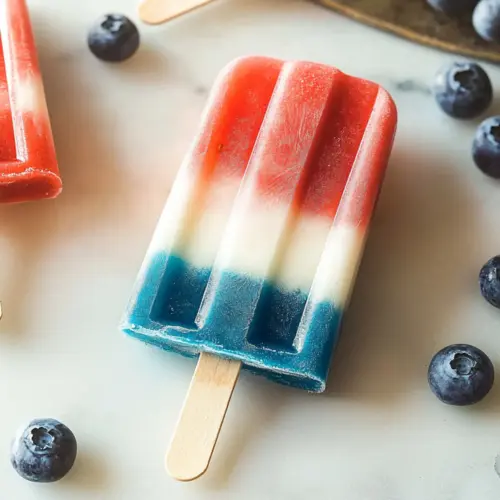 Festive Red, White & Blue Popsicles