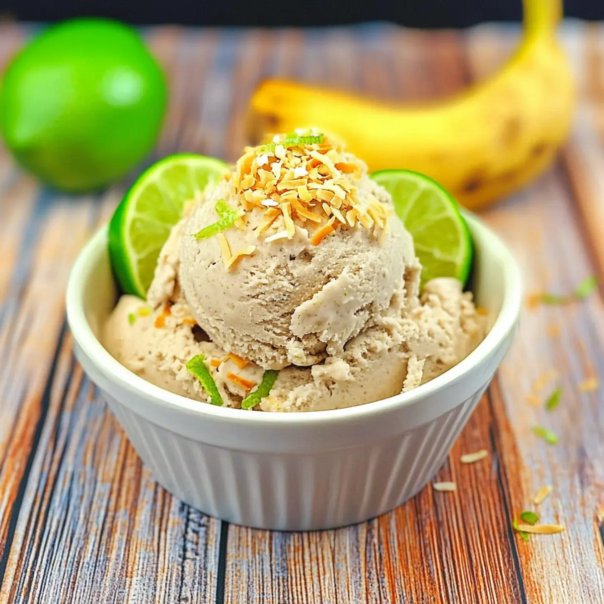 Tropical Banana Coconut Nice Cream