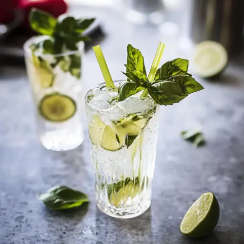 Lemongrass & Basil Lime Sparkling Soda