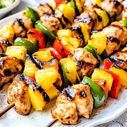 Hawaiian Huli Huli Chicken Kebabs