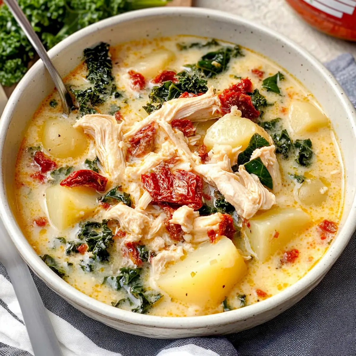 Tuscan Chicken Potato Soup