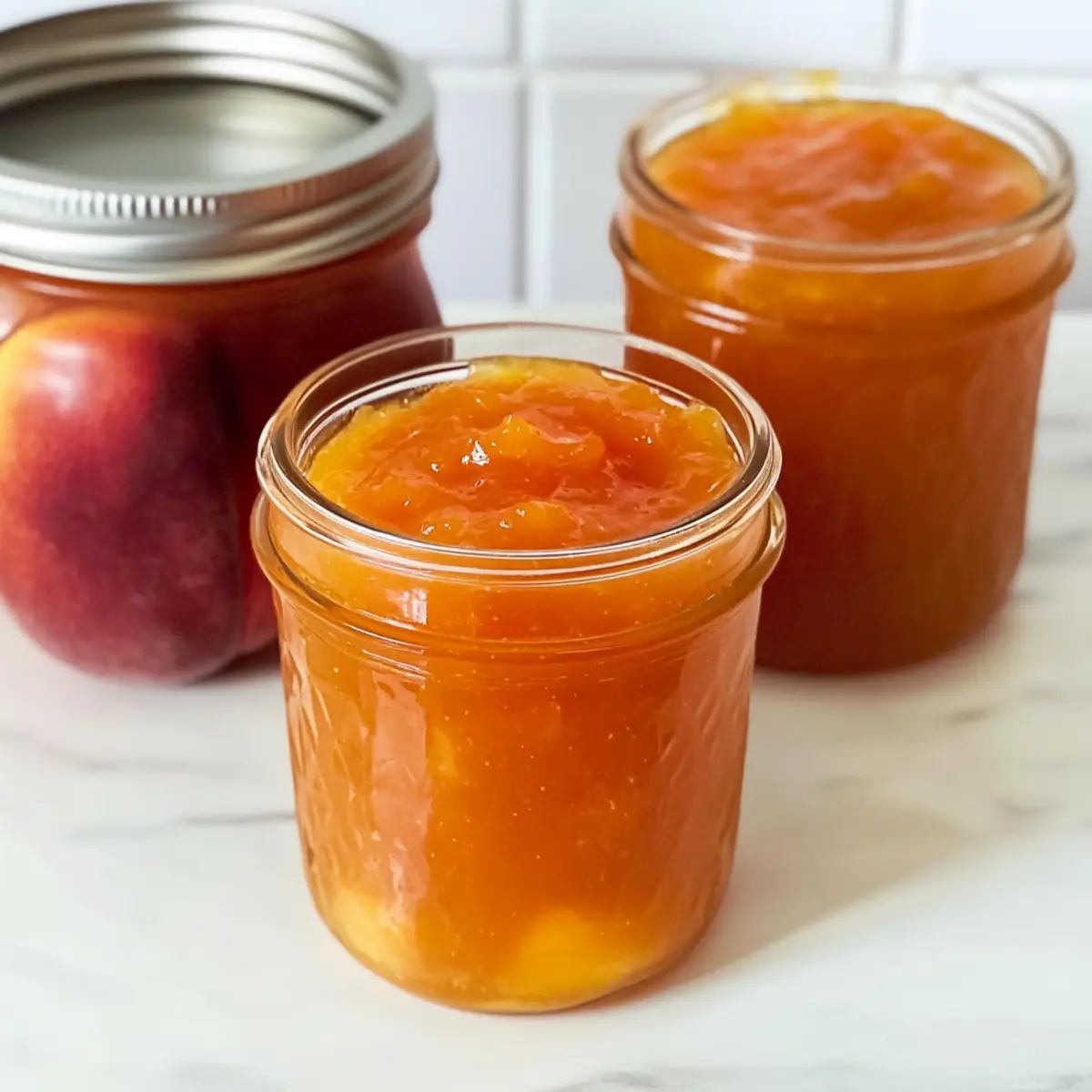 Easy No-Peel Peach Jam