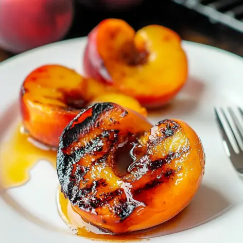 Sweet Tea Grilled Peaches