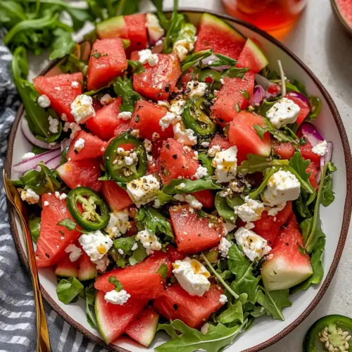 Spicy Watermelon Salad