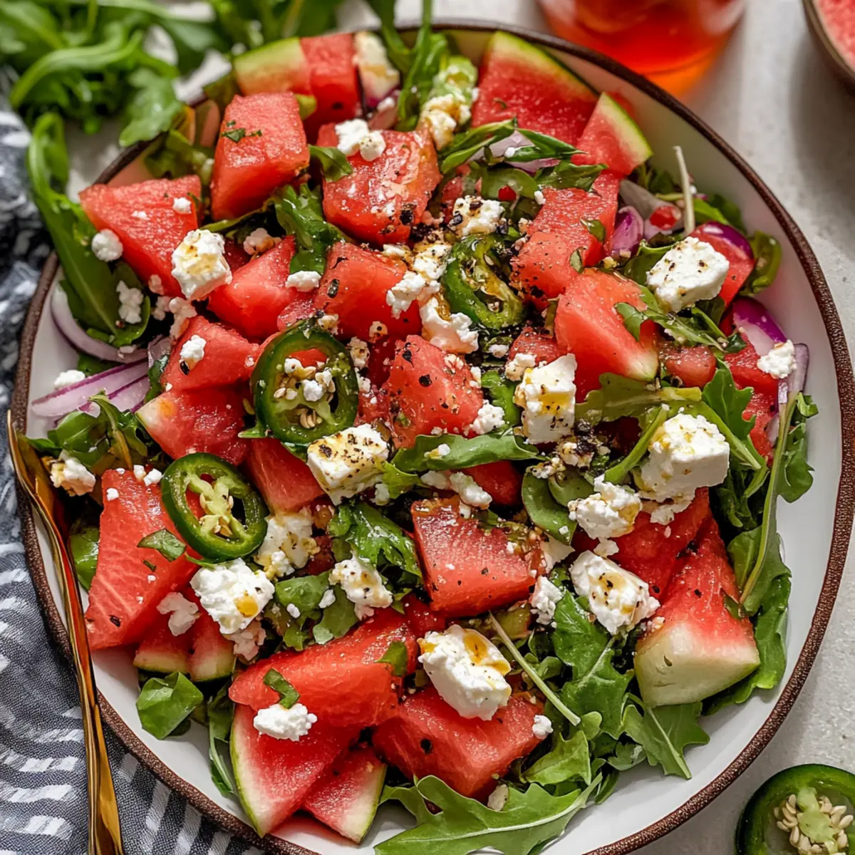 Spicy Watermelon Salad