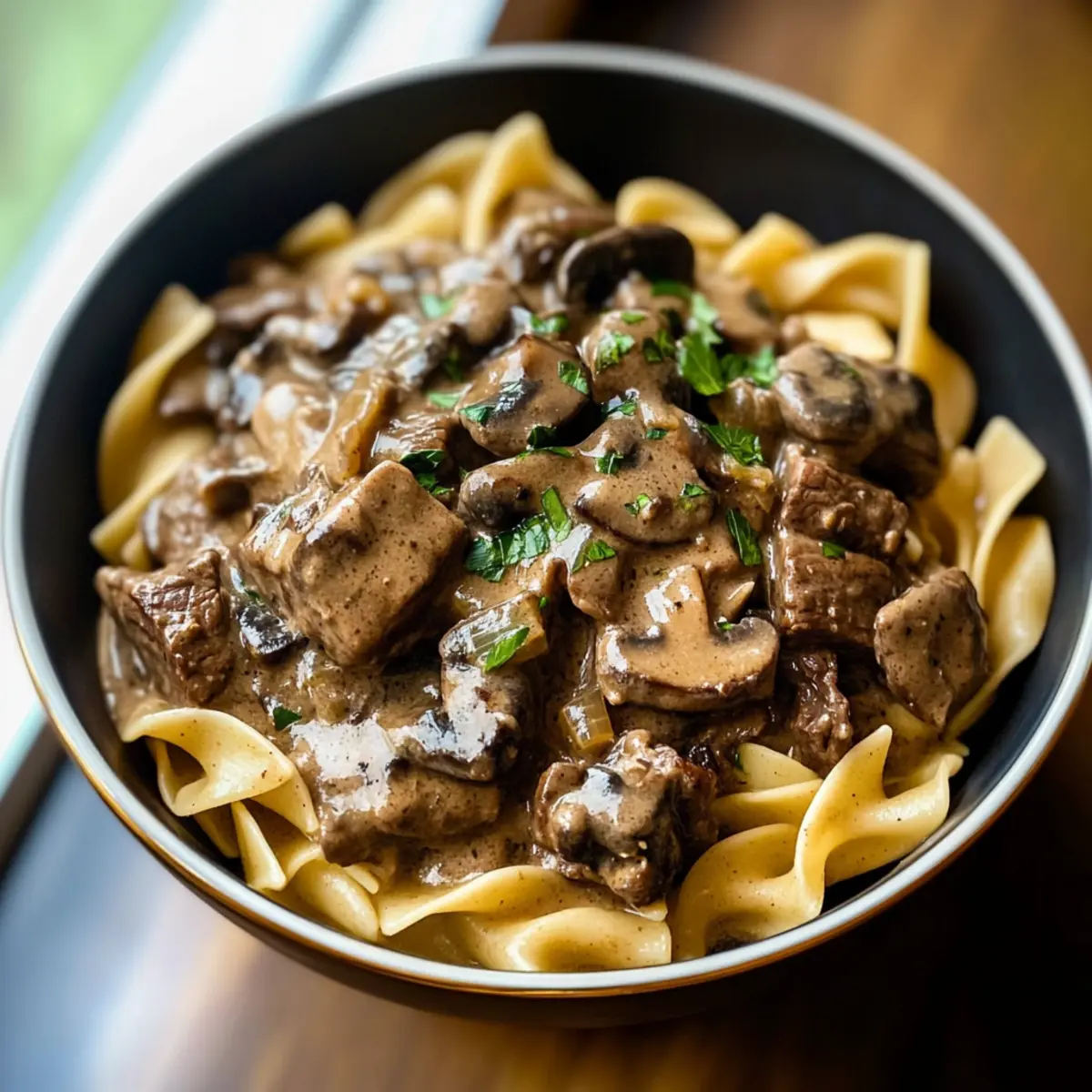 Beef Stroganoff With Stew Meat