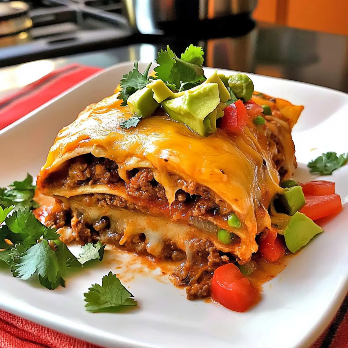 Beef Enchilada Casserole