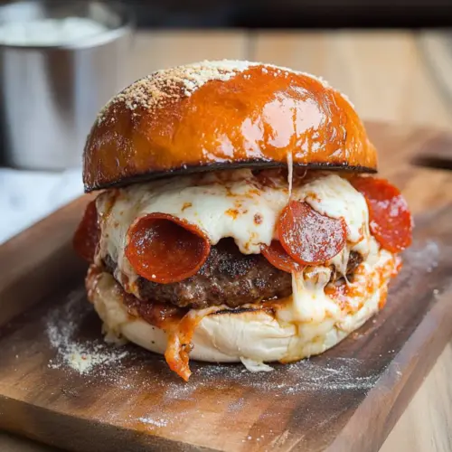 Pepperoni Pizza Burger