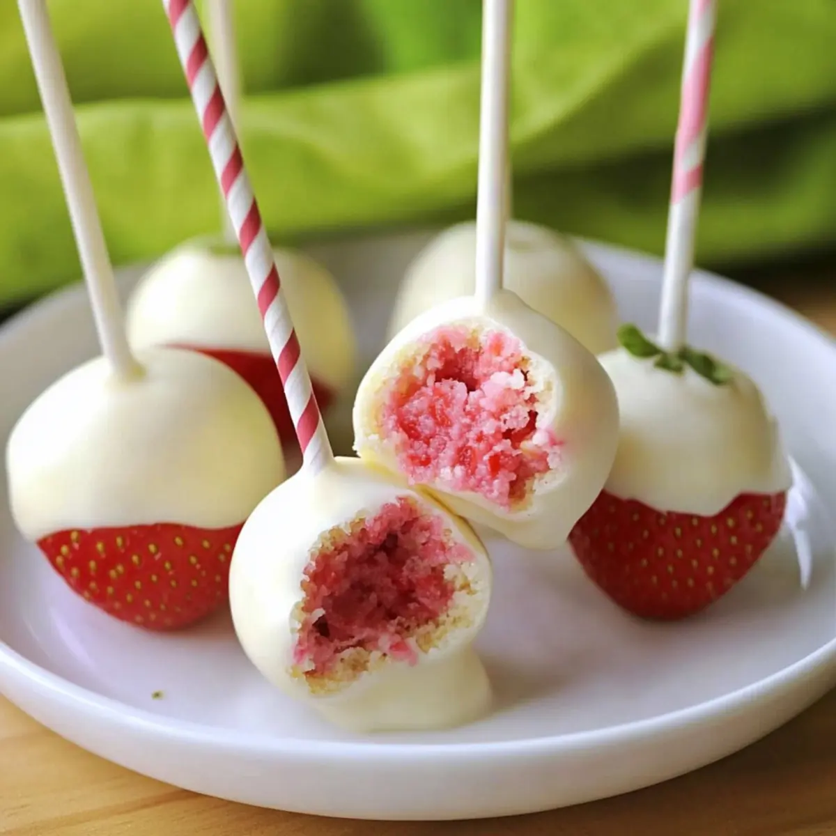 Strawberry Shortcake Cake Pops