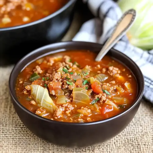 Slow Cooker Cabbage Roll Soup