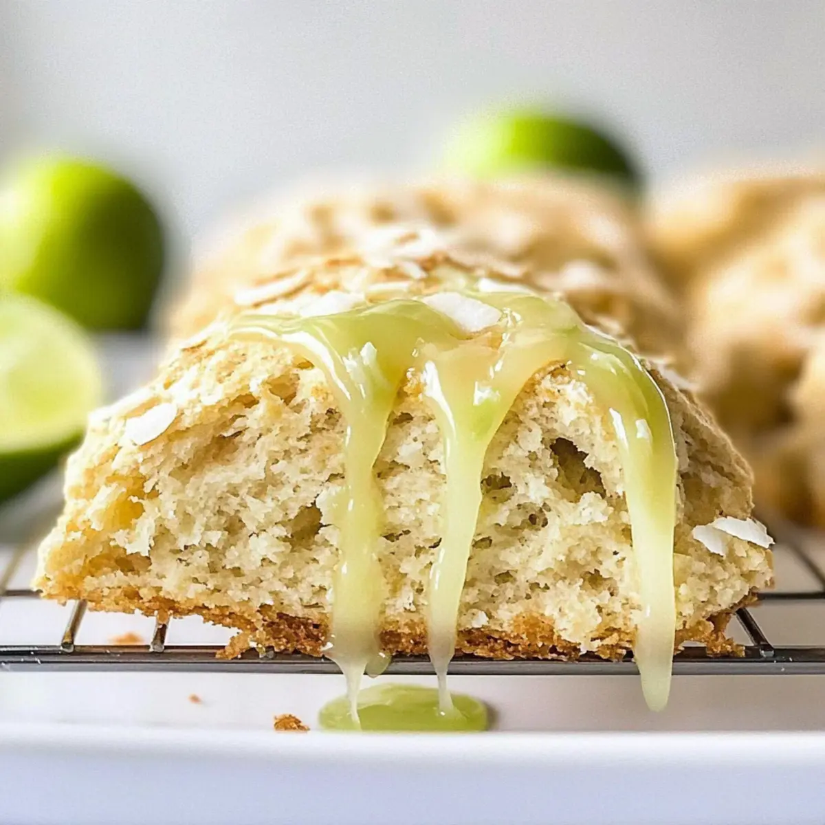 Coconut Scones with Lime