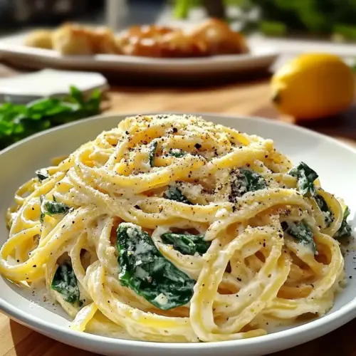 Lemon Ricotta Pasta with Spinach