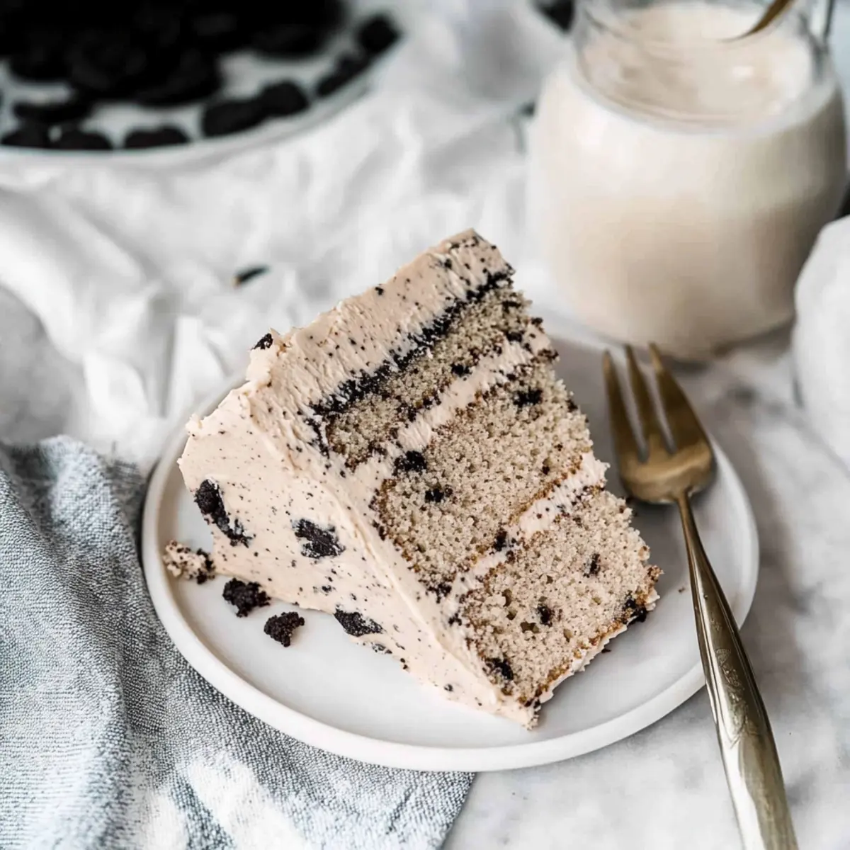 Oreo Cake with Coffee Oreo Buttercream
