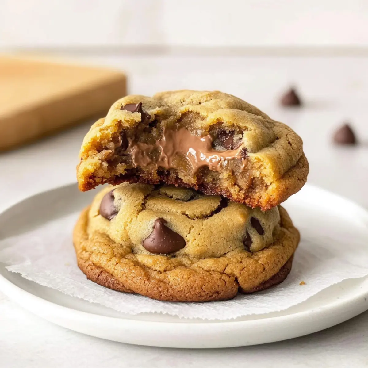 Thick Chocolate Chip Cookies