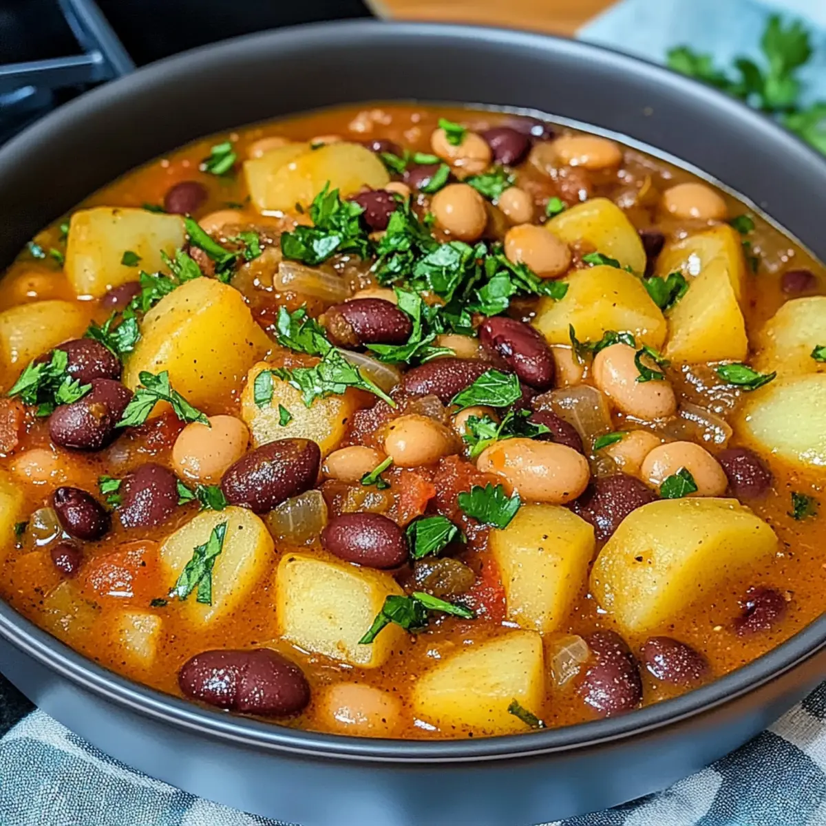 Cajun Bean and Potato Stew
