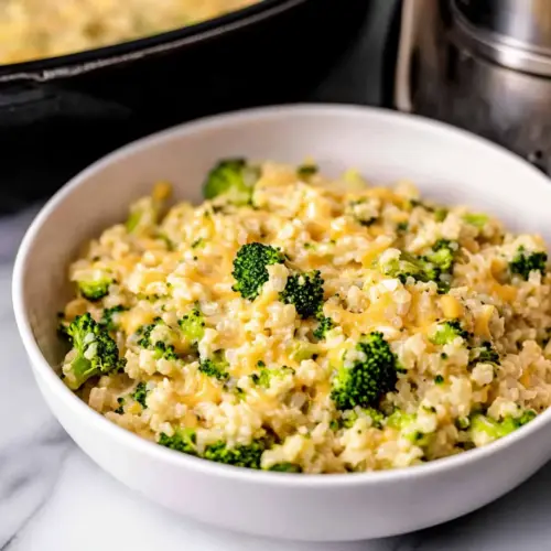 Cheesy Broccoli Cauliflower Rice