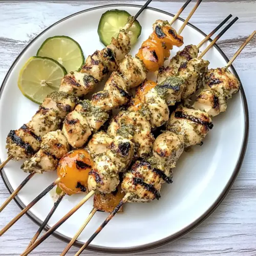 Grilled Habanero Marinated Chicken Skewers