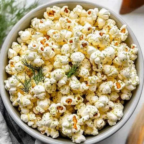 Homemade Dill Pickle Popcorn