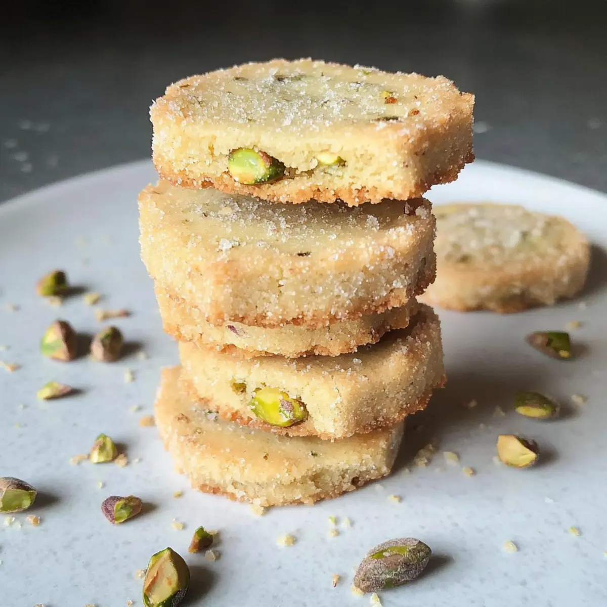 Pistachio Shortbread Cookies