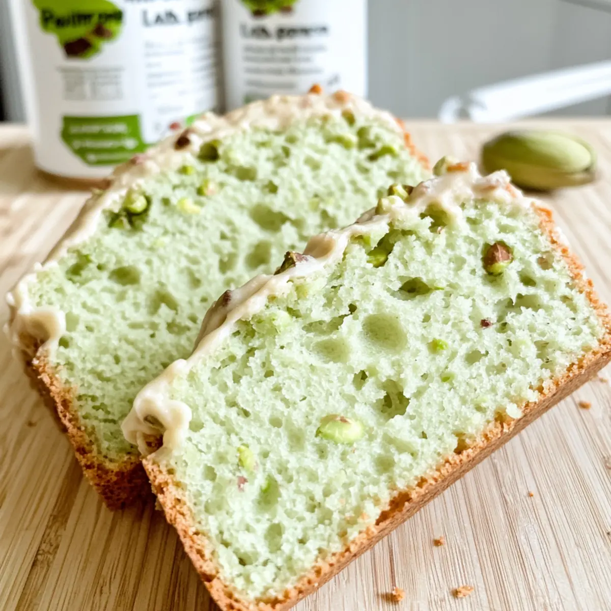 Pistachio Pudding Bread
