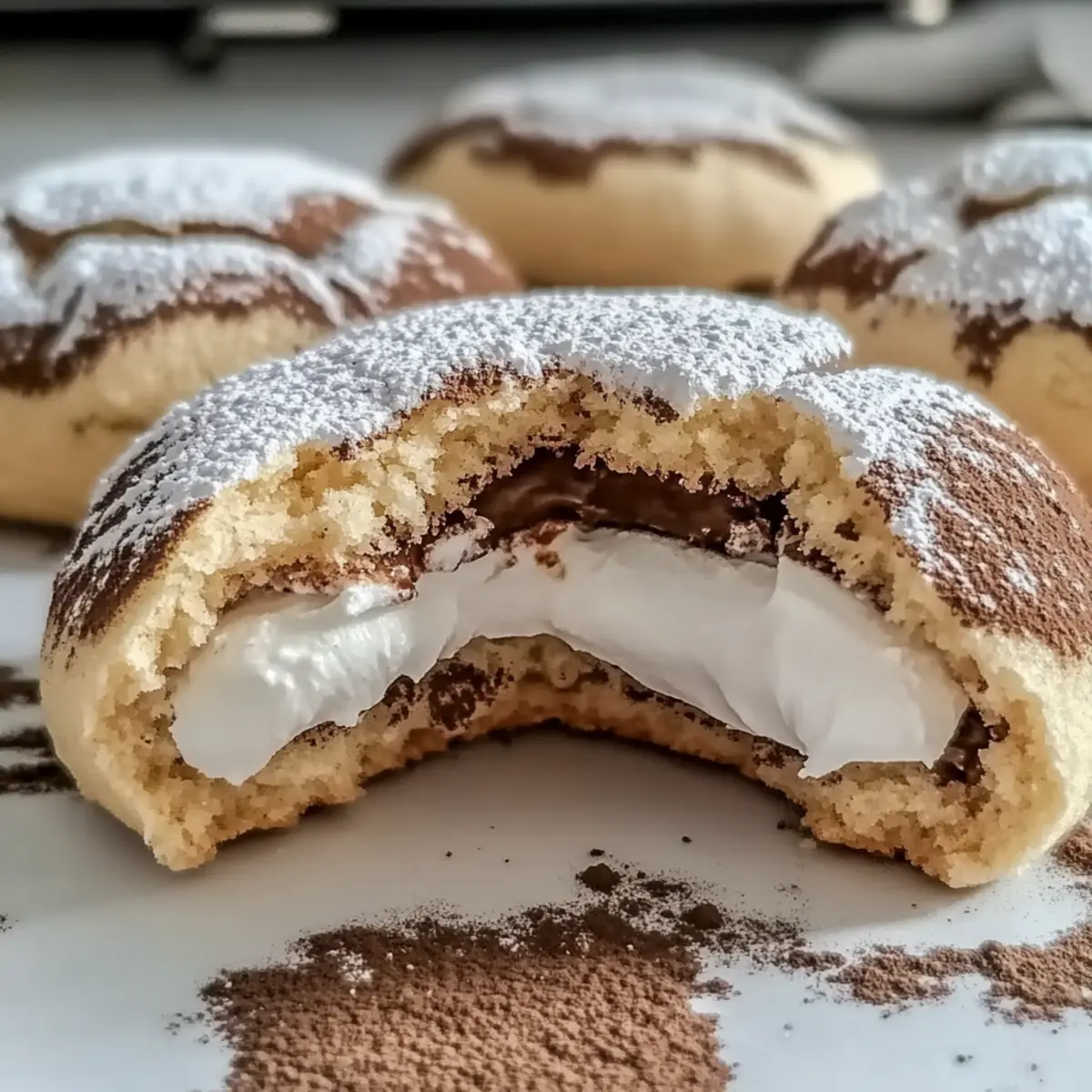 Tiramisu Crinkle Cookies