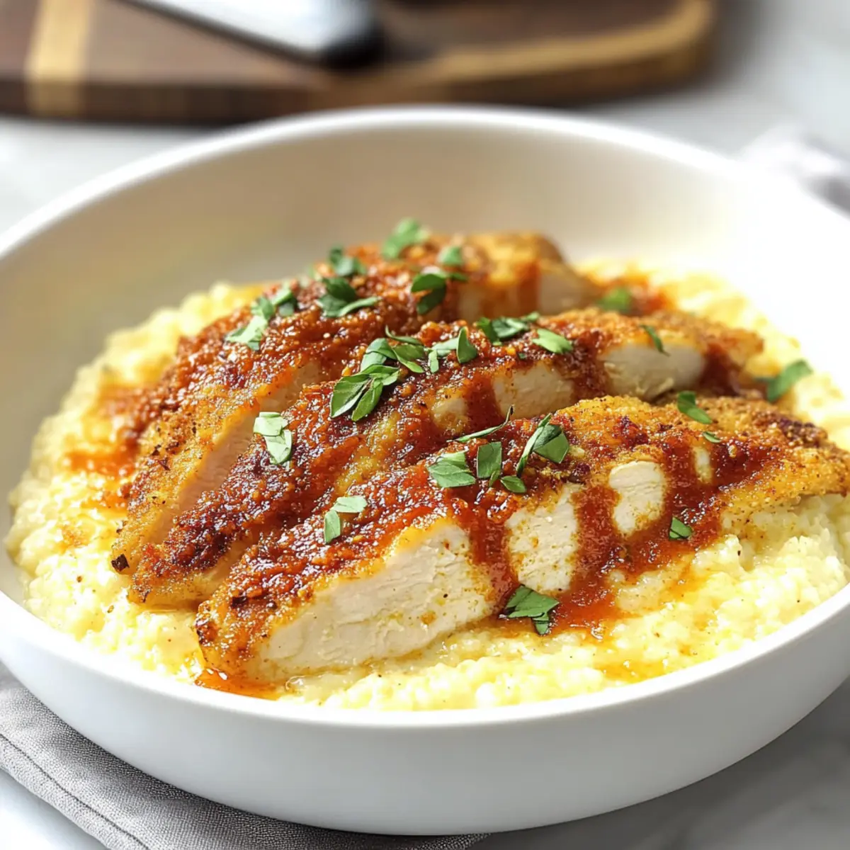 Cajun Chicken and Cheesy Grits