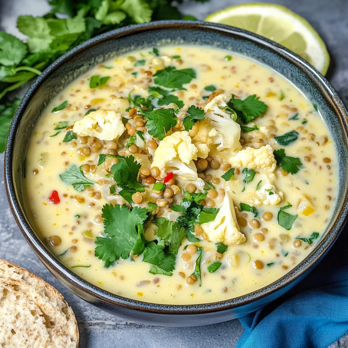 Lentil Cauliflower Soup