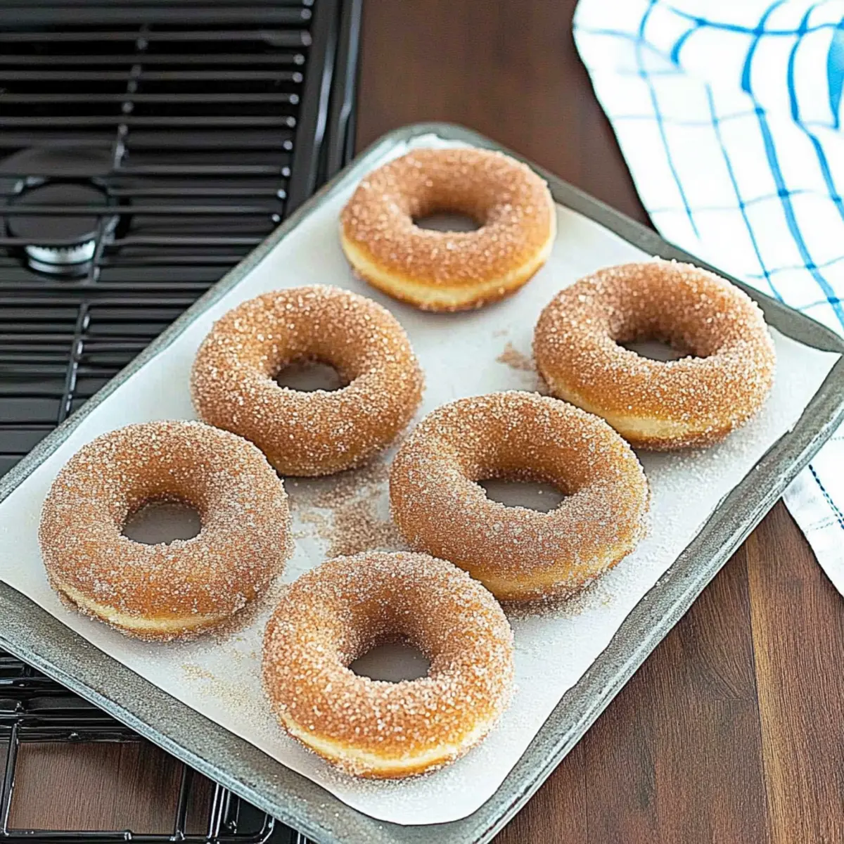 Baked Cinnamon Sugar Donuts