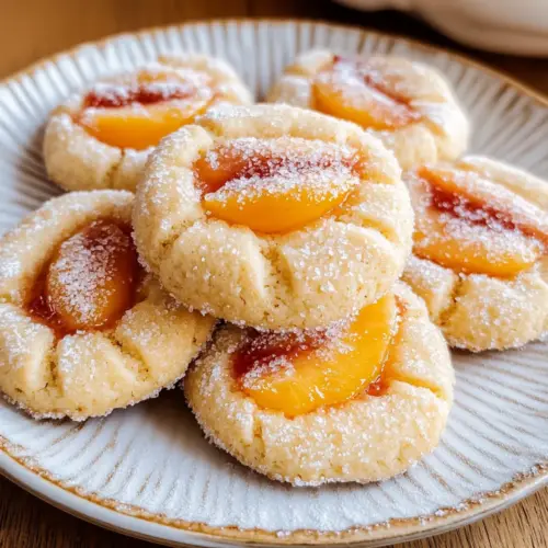 Italian peach cookie