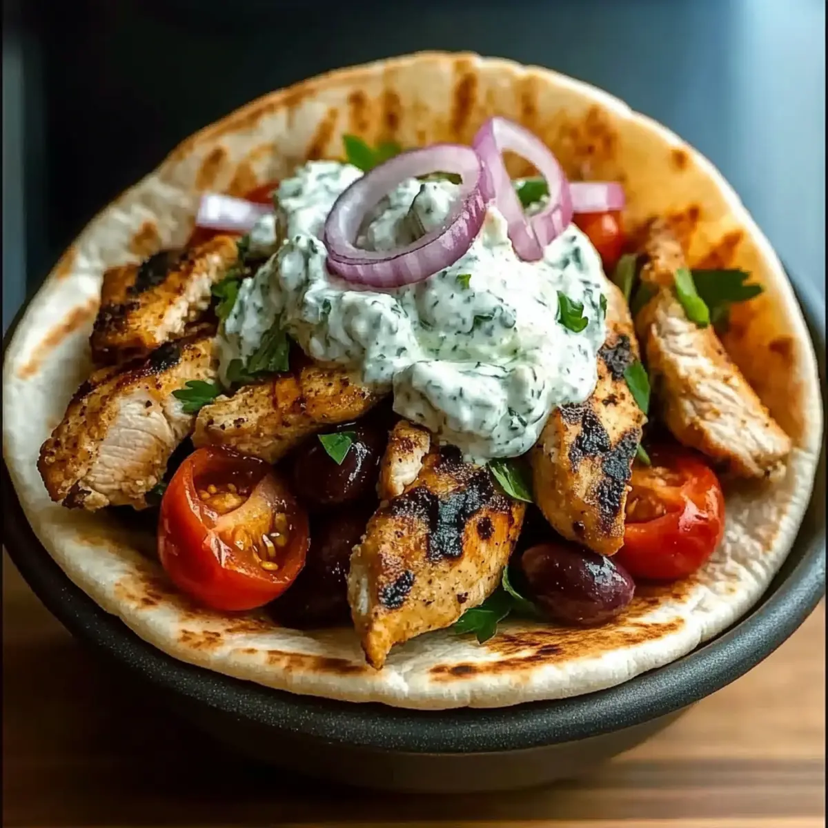 Greek Chicken Pita