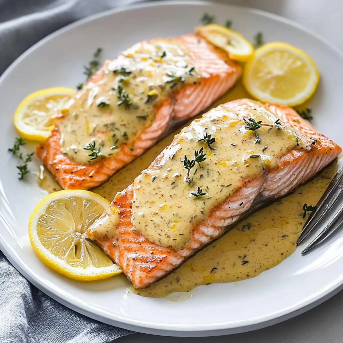 Baked Lemon Dijon Salmon