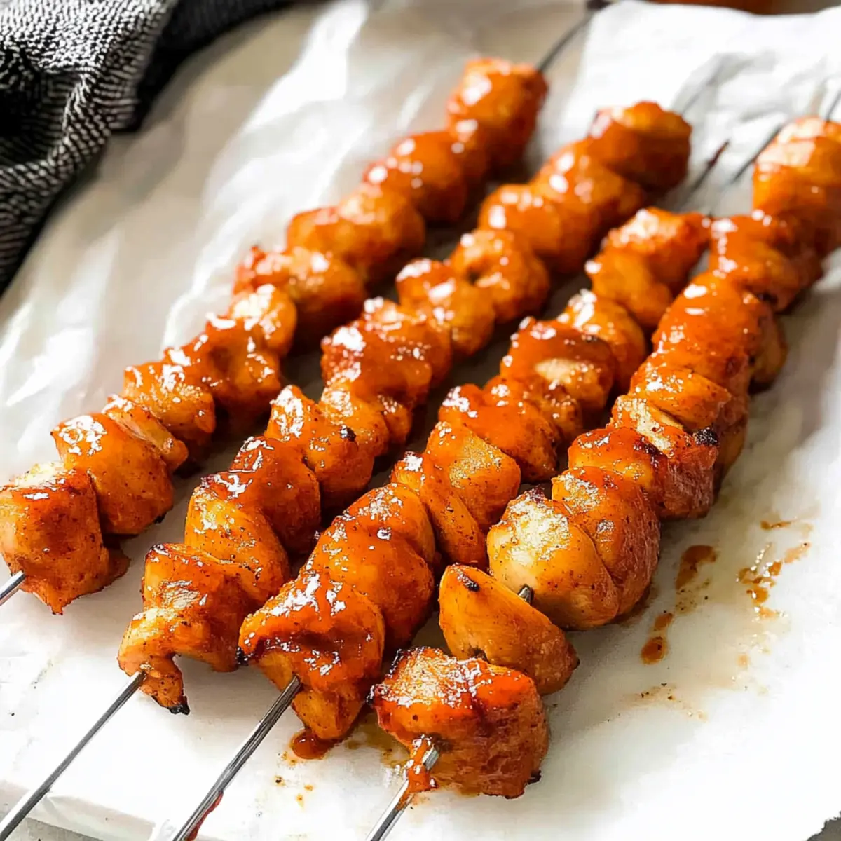 BBQ Chicken Kebabs